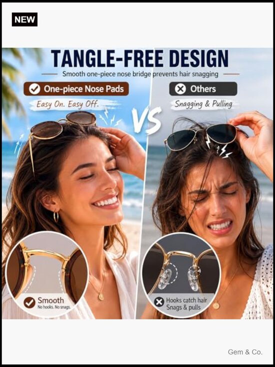 Polarized Aviator Sunglasses Tangle Free Retro Round Frame Trendy Shades main image 4